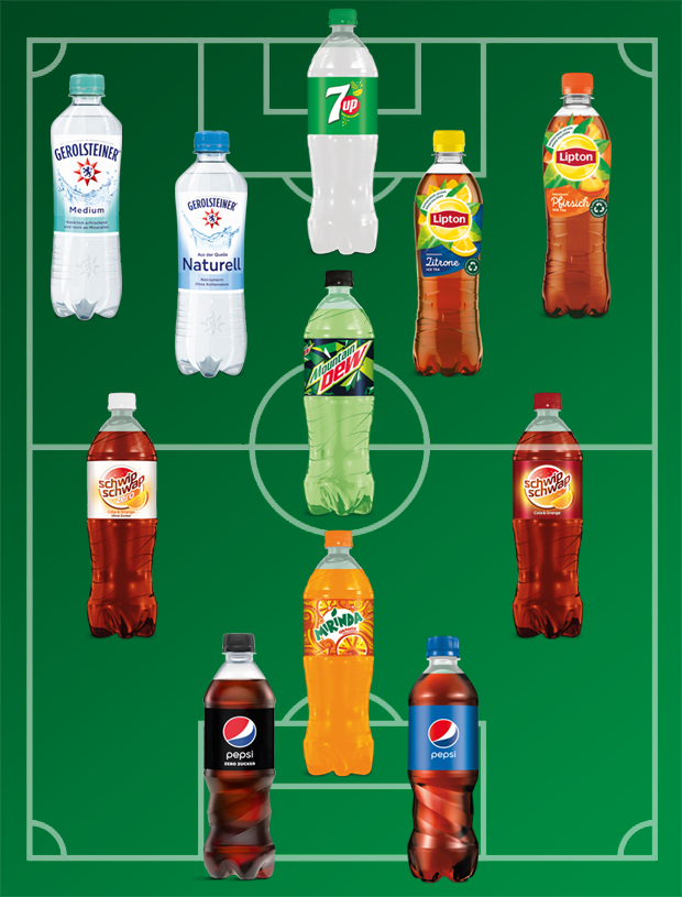 Unsere Drinks in der ultimativen Siegeraufstellung.